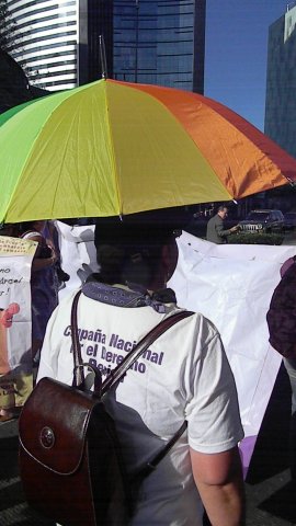 Marcha por el día de la despenalización del aborto en América Latina y el Caribe del Monumento a la madre hasta el Zócalo, 28 de septiembre de 2011 México, D. F.