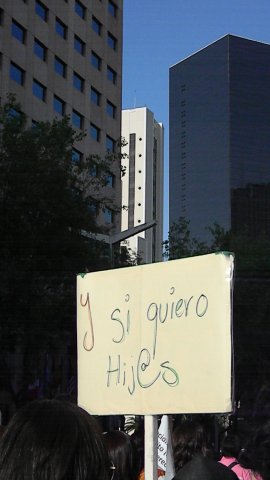 Marcha por el día de la despenalización del aborto en América Latina y el Caribe del Monumento a la madre hasta el Zócalo, 28 de septiembre de 2011 México, D. F.